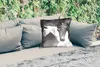 MuchoWow® Outdoor Kissen - Pferde - Tiere - Schwarz - Weiß Produktbild-Vorschau 2
