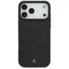 Housse iPhone 17 Pro Max Mercedes cuir véritable noir logo Voir les images du produit 3