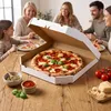 KAPAK Boîte à pizza pour 10 pizzas, blanche, dimensions Voir les images du produit 7