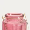 HOMLA Lampion FIG ryflowany z zawieszką różowy 10x11 cm Podgląd zdjęcia produktu 3