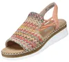 Rieker Damen Sandalette Orange/Bunt Voir les images du produit 7
