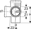 Geberit GE Silent-Pro, Eckabzweiger, 87,5°, DN 110, 110, Produktbild-Vorschau 2