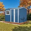 HOMAVO Gerätehaus Metall mit Pultdach, Gartenhaus Metall Produktbild-Vorschau 1