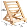 Holz Handyhalter Tablet Ständer Bambus 22x17cm verstellbar Produktbild-Vorschau 7