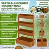 TTL GARDEN Vertikal Hochbeet 4 Etagen Holz – Kräuterbeet Produktbild-Vorschau 2