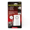 The product is displayed in its retail packaging, showing the water alarm device and its sensor. Produktbild-Vorschau