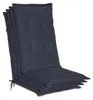 Beautissu 4er Set Gartenstuhlauflage Loft HL Dunkelblau, Produktbild-Vorschau 1