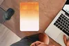 MuchoWow® Mauspad Mousepad Aquarell - Orange - Weiß 18x27 Produktbild-Vorschau 3