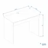 KOMTO Schreibtisch mit 1 Schublade - 100 x 53 x 76 cm Produktbild-Vorschau 4