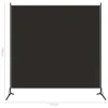 vidaXL Paravent Marron 175x180 cm Tissu Voir les images du produit 4