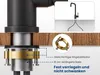 Cecipa Küchenarmatur Schwarz 7-Form, Wasserhahn Küche 360° Produktbild-Vorschau 4