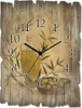 ARTland Holz Wanduhr Quarzuhr - schwarzer Zeiger Oliven und Produktbild-Vorschau 1