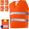 4 Sicherheitsweste - Warnwesten Set mit Tasche – e EN ISO Produktbild-Vorschau 1