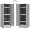 Schuhregal Grau Sonoma 32x35x92 cm Holzwerkstoff Produktbild-Vorschau 9