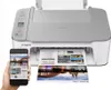 A Canon Pixma printer is shown printing a document, with a smartphone displaying a travel brochure in the foreground. Produktbild-Vorschau