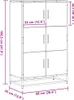 vidaXL Vysoká doska Sonoma-dub 68x35x106,5 cm Materiál na Náhľad obrázku produktu 8