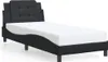 vidaXL Cadre de lit sans matelas "Zadar" noir 90x200 cm Voir les images du produit 1