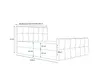 Elegantes Bett CLEO 140x200 mit Container, verschiedene Produktbild-Vorschau 4