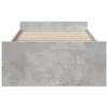 vidaXL Bettgestell mit Schubladen Betongrau 75x190 cm Produktbild-Vorschau 4