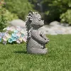 Süsser Gartendrache Yoga Drache Figur Gartenfigur 27 cm Produktbild-Vorschau 6
