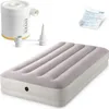 An Intex air mattress, electric pump, and accessories are displayed on a white background. Produktbild-Vorschau