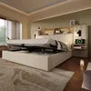 Polsterbett 180x200 mit Stauraum, Systembett Beige, LED & 2 Produktbild-Vorschau 13