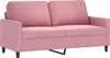 2-Sitzer-Sofa Rosa 140 cm Samt Produktbild-Vorschau 1