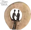 Gilde Skulptur, rund, "Paar", Paarmotiv, Aluminium, Podgląd zdjęcia produktu 2