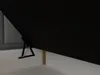 A close-up view of the underside of a bed frame, showing a lifting mechanism and part of the mattress. Produktbild-Vorschau