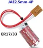 2 pièces ER17/33 (2/3A 3.6V) pile PLC avec prise pour Omron Voir les images du produit 4