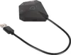 A black USB adapter with a cable is shown against a white background. Podgląd zdjęcia produktu