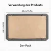 2St Silikon Backmatte mit Rand & Druckknopf, 30x40 cm, Produktbild-Vorschau 6