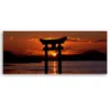 Leinwandbild Sonnenuntergang über einem Torii-Tor 90x30 Produktbild-Vorschau 2