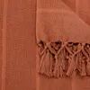 Atmosphera Plaid - terracotta - 230 x 250 cm - Baumwolle - Produktbild-Vorschau 4