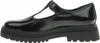 A side view of a black patent leather Mary Jane shoe with a thick lug sole. Produktbild-Vorschau