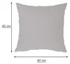 Kissenbezug 2er Set silber 40x40 cm Struktur Leinenoptik Produktbild-Vorschau 3
