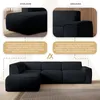 AX LIVING Couch Sofa L Form Didim L Dunkelgrau – 292 cm, Produktbild-Vorschau 6