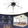 ZMH Deckenventilator Beleuchtung G9 Leise Deckenleuchte Produktbild-Vorschau 3
