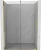Mexen Velar ausziehbare Duschtür 140 cm, transparent, Gold Produktbild-Vorschau 1