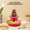 Elektrische schokoladen fontäne, 3-lagig, mini brunnen Produktbild-Vorschau 6