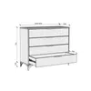 BEAUTYSOFA | Kommode HOME 4S 80 cm – Sideboard mit 4 Produktbild-Vorschau 4