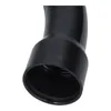 Close-up view of a black curved tube with threaded interior. Produktbild-Vorschau