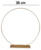 Großer Metall-Ring mit Fuß als Tisch-Deko Basteln gold 38 Produktbild-Vorschau 2
