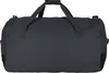 The back view of a dark gray duffel bag with black accents. Produktbild-Vorschau