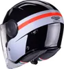 CABERG SOHO ZEPHYR Jethelm L in grau/rot/schwarz Produktbild-Vorschau 3