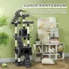 PawHut Kratzbaum 173cm mit Höhle Sisalstämme für kleine Produktbild-Vorschau 3