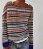 ASKSA Damen Pullover Elegant Rundhals Sweatshirt Casual Produktbild-Vorschau 2