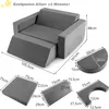 GOPLUS modulare Sofagarnitur, Spielsofa mit abnehmbarem Produktbild-Vorschau 6