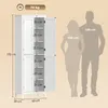 HOMCOM Badezimmerschrank 170 cm hoch mit verstellbaren Produktbild-Vorschau 3