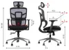 Otočná ergonomická kancelárska stolička TREX, hliníková Náhľad obrázku produktu 7
